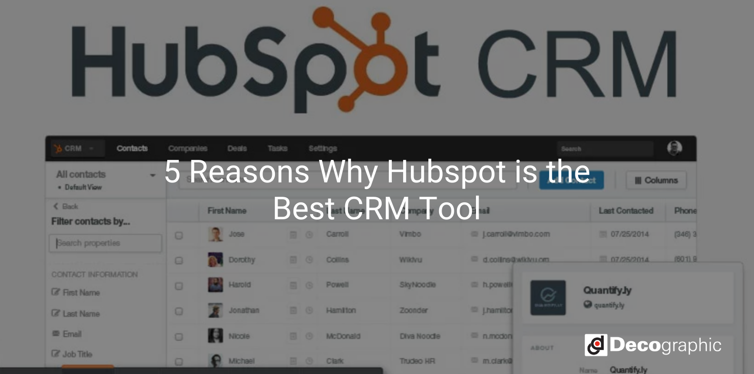 5 Reasons Why Hubspot Is The Best CRM Tool